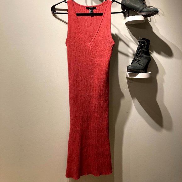 FOREVER XXI — ribbed bodycon sleeveless midi dress - Picture 5 of 7